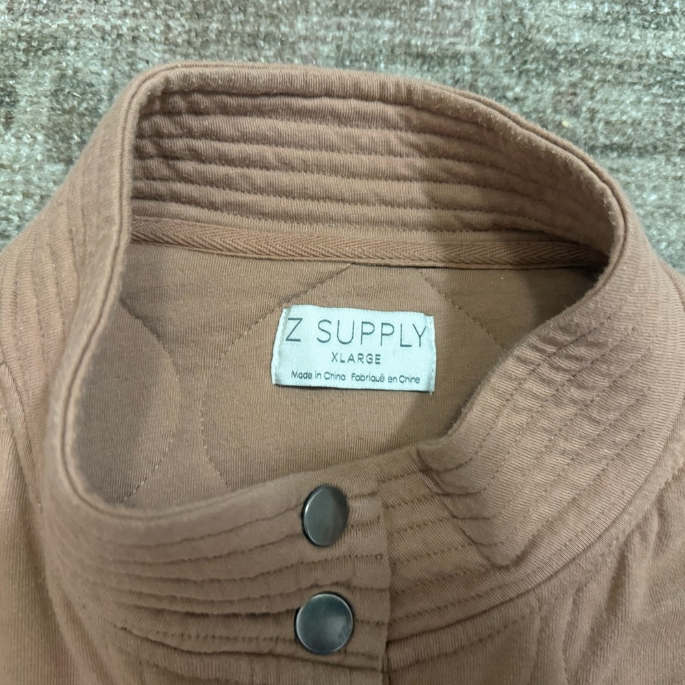 Z Supply Quilted Jacket in Light Brown - Picture 2 of 2